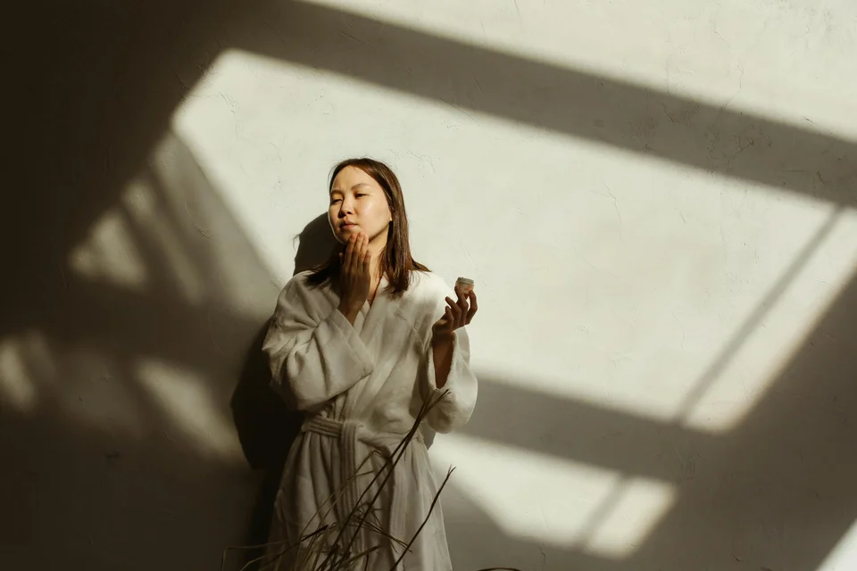Woman in natural light: female biology